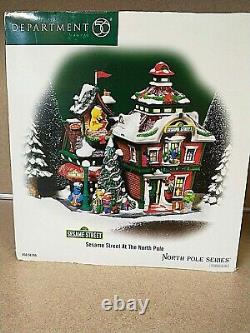 Dept 56 Sesame Street At The North Pole 56.56799. Euc All Accessories Intact