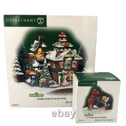 Dept 56 Sesame Street At The North Pole Village + Christmas Gifts From Elmo 2006