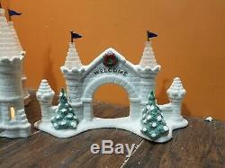Dept 56 Snow Carnival Ice Palace Castle King & Queen Carriage Christmas Village