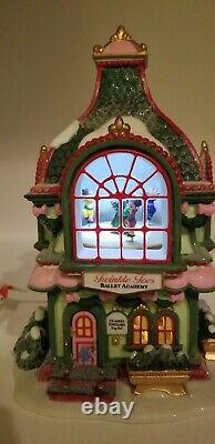 Dept 56 Snow Village North Pole Series Twinkle Toes Ballet Academy IOB Works