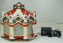 Dept 56 Snow Village THE CARNIVAL CAROUSEL New in Box Plays MUSIC & Rotates