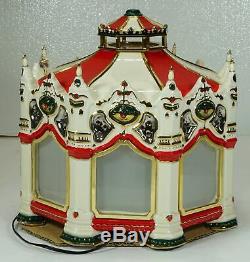 Dept 56 Snow Village THE CARNIVAL CAROUSEL New in Box Plays MUSIC & Rotates