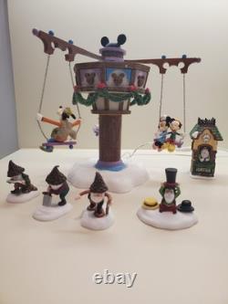 Dept 56 Swinging Disney Fab Five #56.56866 North Pole WORKS EXCELLENT/ EUC/READ