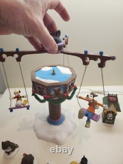 Dept 56 Swinging Disney Fab Five #56.56866 North Pole WORKS EXCELLENT/ EUC/READ