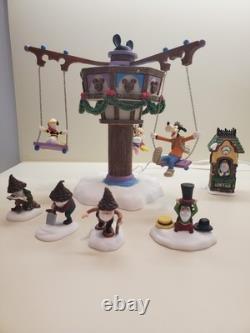 Dept 56 Swinging Disney Fab Five #56.56866 North Pole WORKS EXCELLENT/ EUC/READ