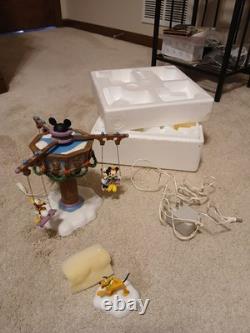 Dept 56 Swinging Disney Fab Five North Pole Winter/Christmas (1 piece broken)