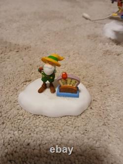 Dept 56 Swinging Disney Fab Five North Pole Winter/Christmas (1 piece broken)