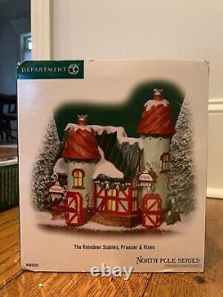 Dept. 56 The Reindeer Stables-Prancer and Vixen North Pole Village