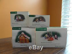 Dept 56 Up North Outhouse Marshmallow Around Campfire Elf Christmas Village Lot