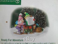 Dept 56 Up North Outhouse Marshmallow Around Campfire Elf Christmas Village Lot