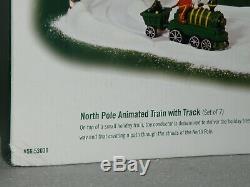 Dept 56 Village Accessory North Pole Animated Train Track 53030 Mib
