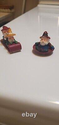 Dept 56 Village Animated Sledding Hill with NP Elves -NEW MOTOR/ EXCL'T CONDITION