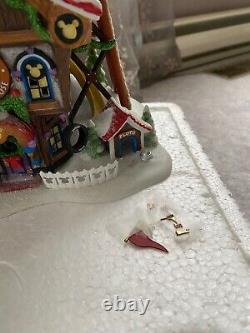 Dept 56 WALT DISNEY SHOWCASE MICKEY'S NORTH POLE HOLIDAY PLAYHOUSE HOUSE NOTE