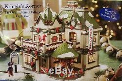 Dept56 55621 Kringle Korner Santa Toy Shop Store Animated Ride Christmas Village