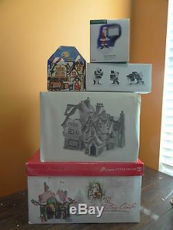 Dept56 Santa Visiting Center Workshop North Pole Elves Toy Christmas Village Lot