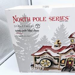 Deptl 56 North Pole Bike Shop Bicycles Christmas Village Mint in Box
