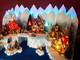 Double-layer Lit Mountain Backdrop Set For Dept 56 North Pole Village, Free Ship