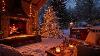 Dreamy Winter Porch Ambience 12 Hours Fire Sounds For Relaxation U0026 Sleep