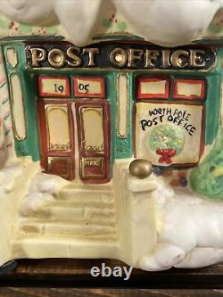 ENESCO North Pole Village The Post Office Musical Night Light We Wish You