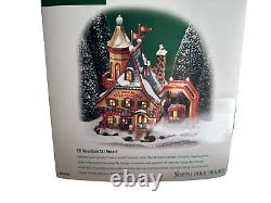 Elf Mountain Ski Resort North Pole Village Department 56 Box Light Flags