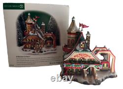 Elf Mountain Ski Resort North Pole Village Department 56 Box Light Flags