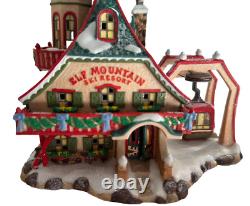 Elf Mountain Ski Resort North Pole Village Department 56 Box Light Flags