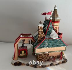 Elf Mountain Ski Resort North Pole Village Department 56 Box Light Flags