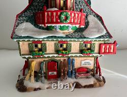 Elf Mountain Ski Resort North Pole Village Department 56 Box Light Flags