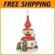 Enchanting 9.5 Inch North Pole Village Finny's Ornament House, Handcrafted Decor