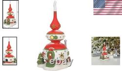 Enchanting 9.5 Inch North Pole Village Finny's Ornament House, Handcrafted Decor