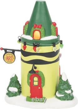 Enchanting North Pole Village Crayola Art Center Lit Building Decor, 5.67 Inch