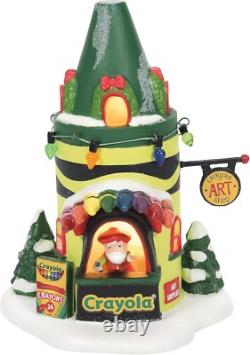 Enchanting North Pole Village Crayola Art Center Lit Building Decor, 5.67 Inch
