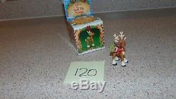 Enesco North Pole Village #120 871745 Rudolph The Red Nose Reindeer In Orig. Box