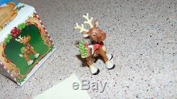 Enesco North Pole Village #120 871745 Rudolph The Red Nose Reindeer In Orig. Box