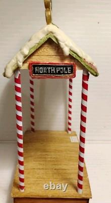 Enesco North Pole Village 1988 North Pole Station (VERY RARE) In Original Box