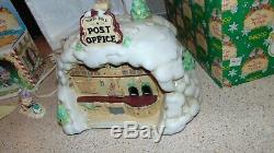 Enesco North Pole Village 422185 Post Office & 830402 Zippy In Original Box M1