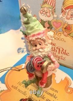 Enesco North Pole Village #869651 Twiddles Tailor Shop (1994) Sandra Zimnicki
