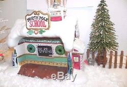 Enesco North Pole Village Elf Sandi Zimnicki SCHOOL HOUSE ULTRA RARE