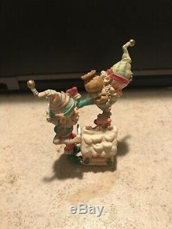 Enesco North Pole Village Elves Frosty & Mason Decorate Bakery House Series Euc