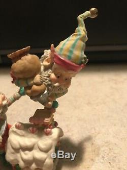 Enesco North Pole Village Elves Frosty & Mason Decorate Bakery House Series Euc