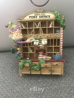 Enesco North Pole Village Elves Post Office Elf Cubby Euc