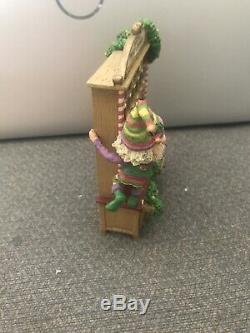 Enesco North Pole Village Elves Post Office Elf Cubby Euc