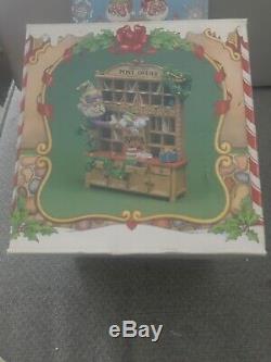 Enesco North Pole Village Elves Post Office Elf Cubby Euc