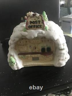 Enesco North Pole Village Elves The Post Office Building In Box Euc