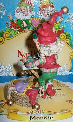 Enesco North Pole Village MARKIE With Ironing Board