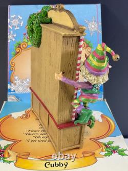 Enesco North Pole Village Mailroom Cubby Elf sorting Mail Sandy Zimnicki Vintage