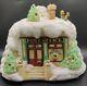 Enesco North Pole Village Post Office Porcelain Musical Night Light Building