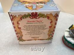 Enesco North Pole Village. RAMBLING SANTA MUSICAL