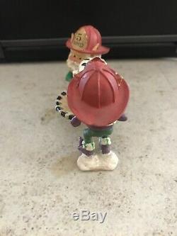 Enesco North Pole Villagesparky, Scooter & Smooch The Pooch Firemen Elves Euc