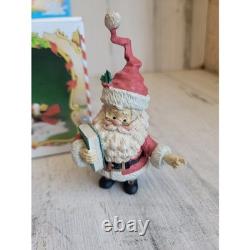 Enesco RARE Santa Claus teacher vintage North Pole Village accessory Xmas